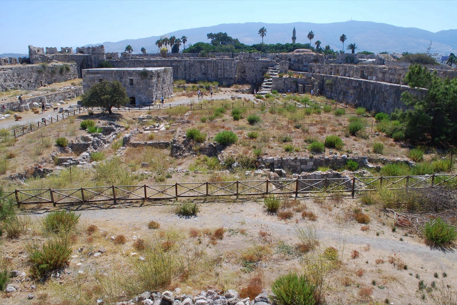 Neratzia Castle of the Knights of St John guarding the harbour mouth at Kos Town